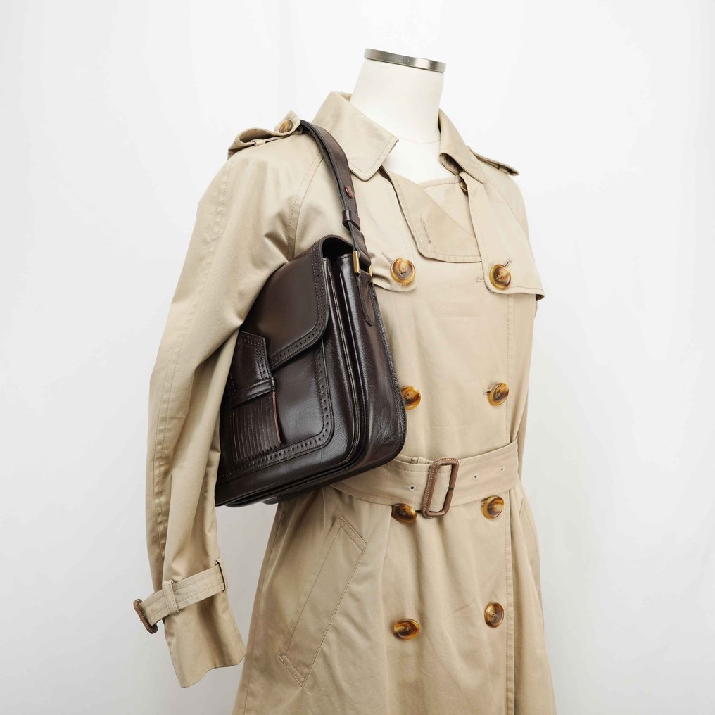 Yves Saint Laurent - Yves Saint Laurent Vintage Leather Shoulder Bag – Dark Brown Calfskin - Kézitáska #4.3