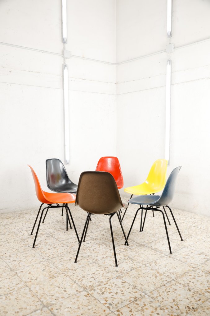 Herman Miller - Charles & Ray Eames - Καρέκλα (6) - DSX - Χάλυβας, Υαλοβάμβακας (Φάιμπεργκλας) #2.1