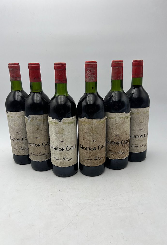 1982 Mouton Cadet - Rothschild - 波尔多 - 6 Bottles (0.75L) #1.0