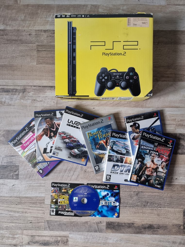 Sony - Playstation 2 - Playstation 2 Slim with HDMI Converter - Video game console + games #1.0