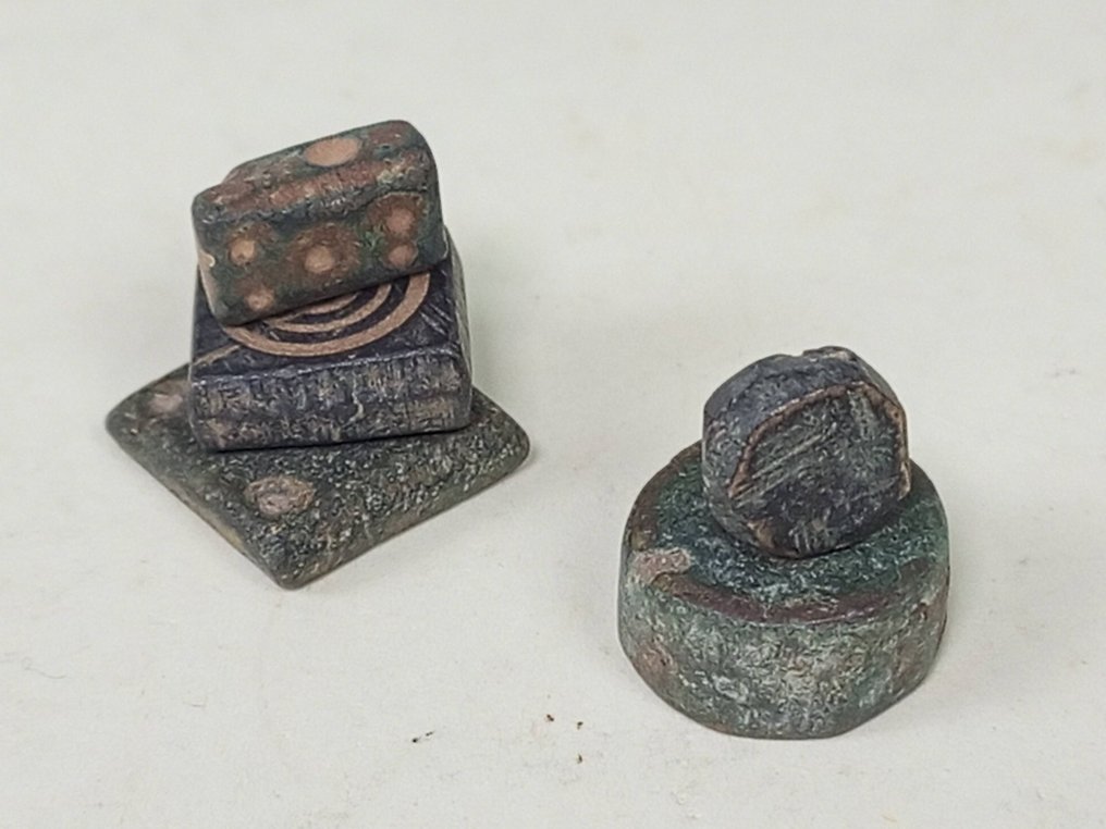 5 σπάνια αντίκα οθωμανικά ισλαμικά μπρούντζινα βάρη του 18ου-19ου αιώνα (Dirham) - Μπρούντζος - Τουρκία - Μέση Οθωμανική περίοδος #2.1