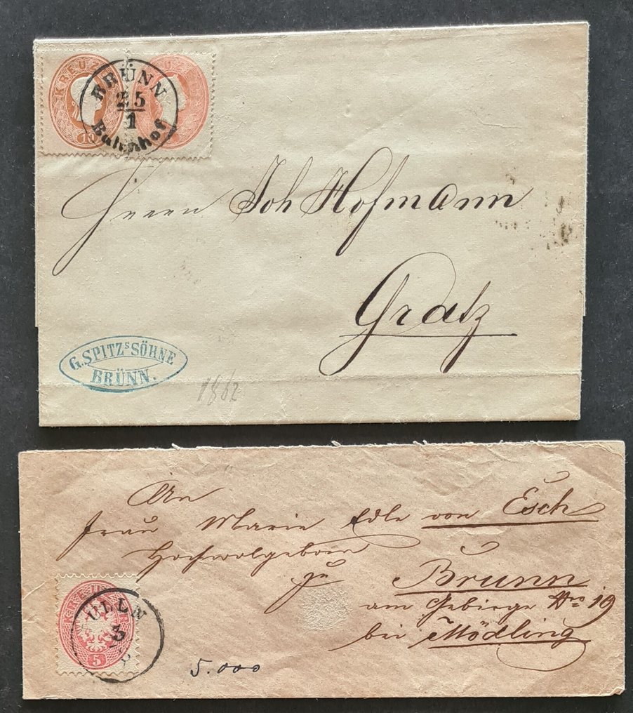 Austria  - B197) Some Levant mostly classic stamps plus 2 folded covers on 23 photos. #1.0