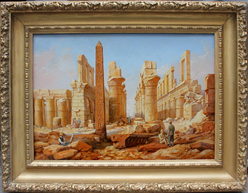 Ludwig Hans Fischer (1848-1915) - Temple of Karnak in Egypt #1.0