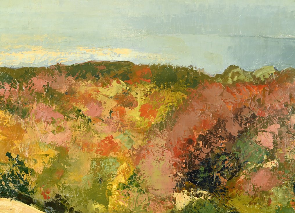 Yves Offret (1946 - 2004) - Les arbres ocres, rouges #4.3