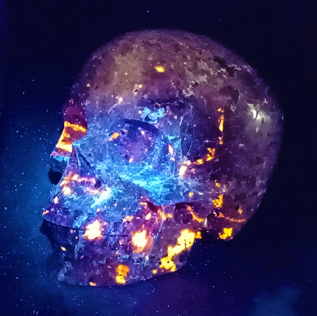 7英寸巨大的人类头骨,用Yoperlita水晶手工雕刻——系列 Yoperlita - 高度: 170 mm - 闊度: 150 mm- 3745 g #1.0