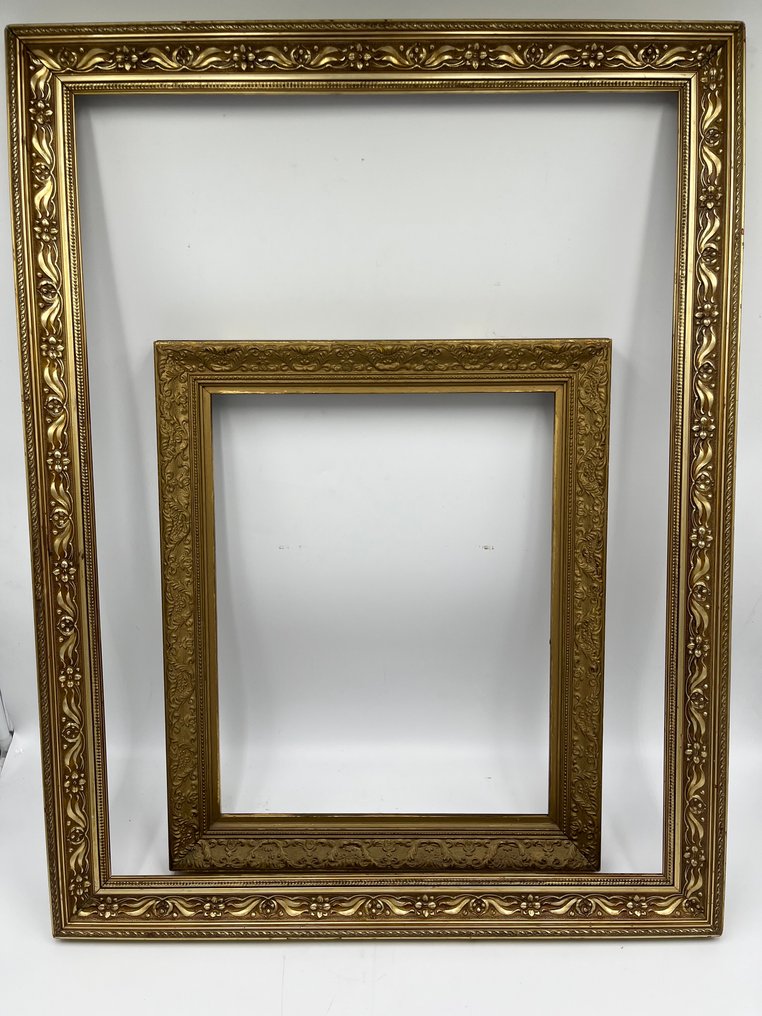 Ramme (2)  - Træ - Par de dorados rammer #1.0