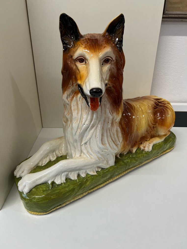 Bassano - Sculpture, Border Collie - 42 cm - Ceramic #1.0