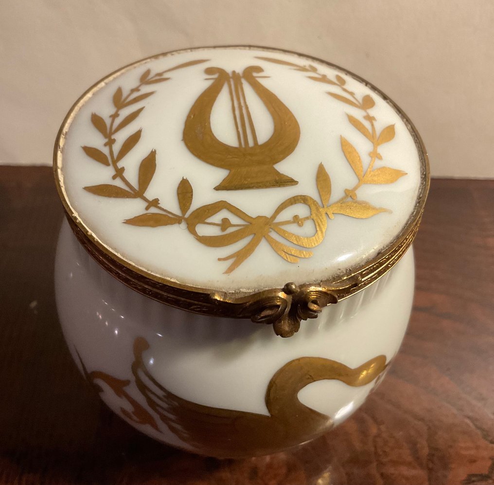 Limoges - Κουτί - Μέταλλο, Πορσελάνη, κουτί με μικροαντικείμενα - χειροποίητα ζωγραφισμένο με 24 καρατίων #3.2