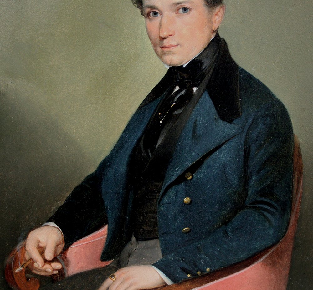 Anton Haala (act.1835-1867) - Portrait of a young gentleman #3.2