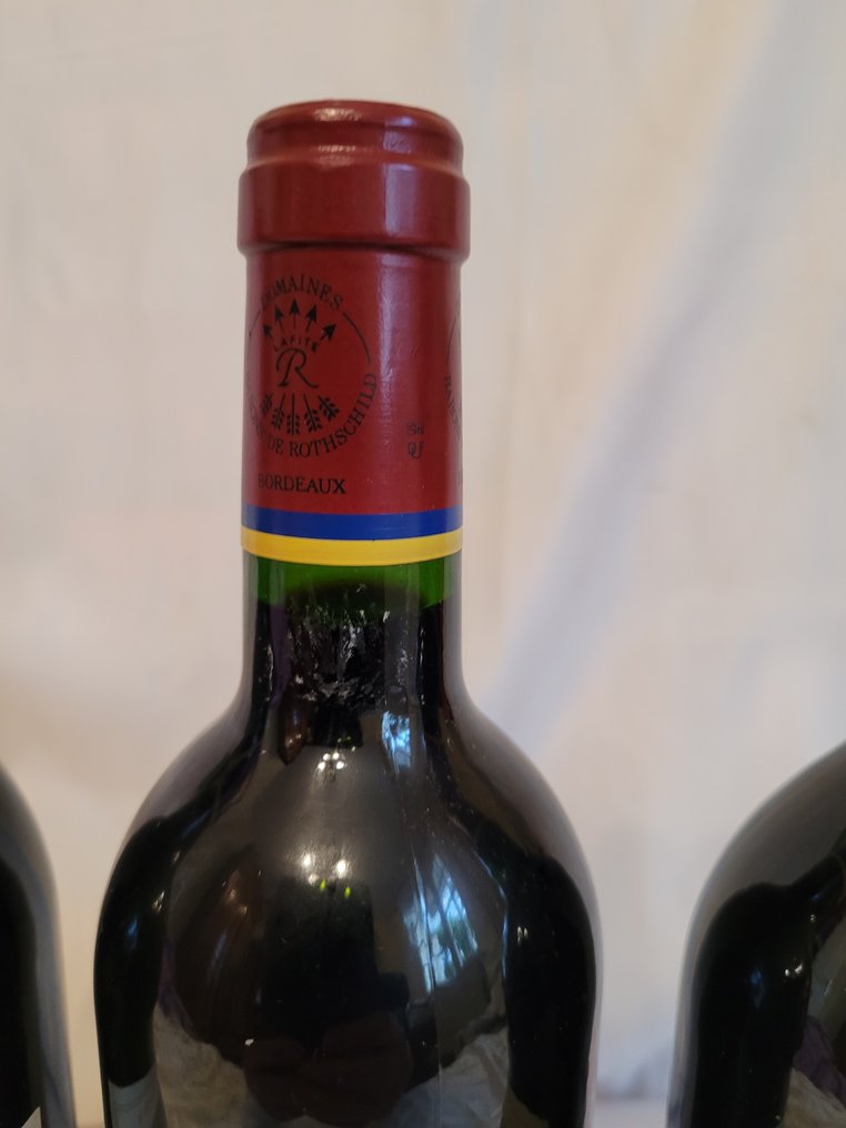 1993 , 1999 & 2000 Carruades de Lafite Rothschild, 2nd wine of Ch. Lafite Rothschild - Pauillac - 3 Flasker (0,75 L) #4.3