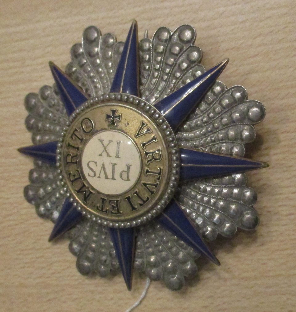 Βατικάνο - Army/Infantry - Στρατιωτικό μετάλλιο - ΒΑΤΙΚΑΝ   ΠΛΑΚΕΤΑ  ΤΟΥ  ΜΕΓΑΛΟΥ - ΣΤΑΥΡΟΥ  ΤΟΥ  ΤΑΞΙΑΡΧΙΟΥ  ΤΟΥ  ΠΙΕ IX #1.0