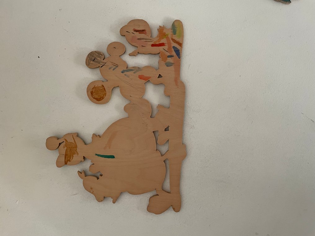 Bambi, Mickey Mouse, Panpan - 5 plaques de contreplaqué à decouper - Graupner - 1970 #4.3