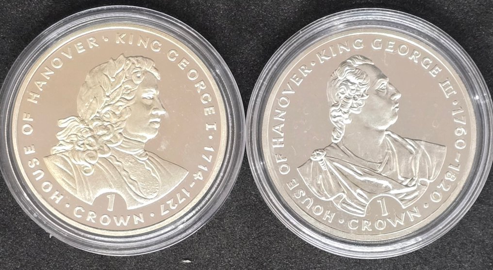 Γιβραλτάρ. 1 Crown 1993 2 x (χωρίς τιμή ασφαλείας) #1.0