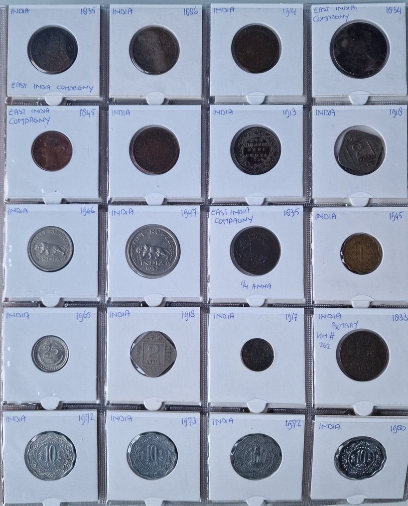 印度， 君主国. 1875-2010, Lot 160 stuks  (没有保留价) #1.0