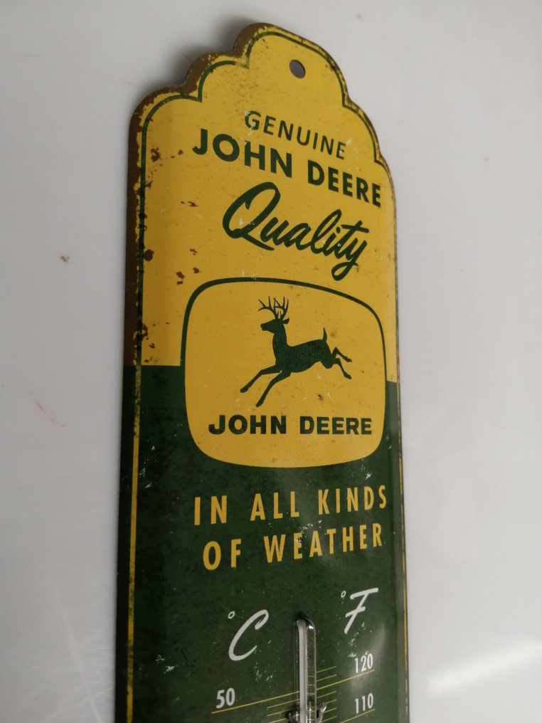 复古风格温度计 - 广告标牌 - 铝, 玻璃 #1.0