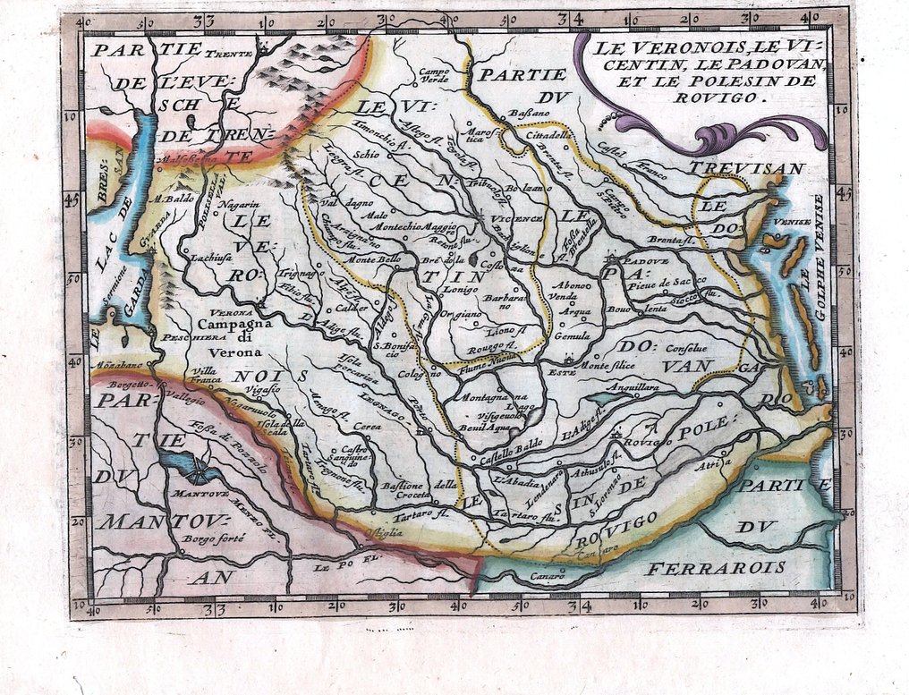 Italien - Verona, Veneto; P. Briet - Le Veronois le Vicentin le Padovan et le Polesin de Rovigo - 1649 #3.2