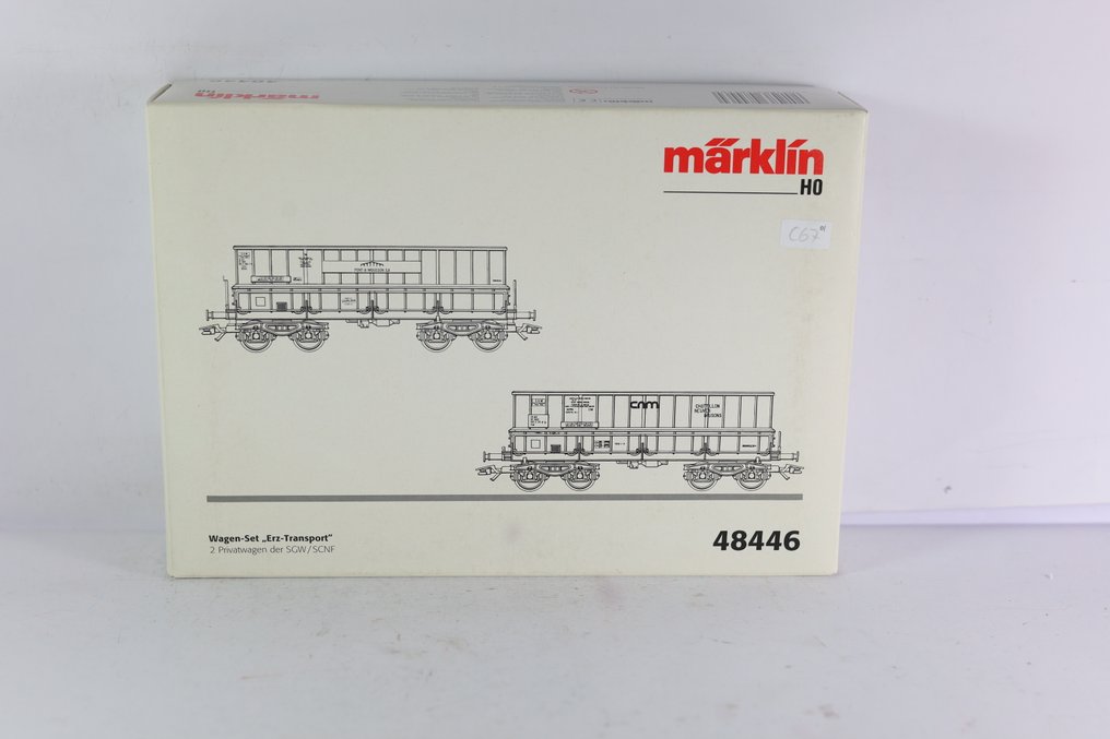 Märklin H0 - 48446 - Set machetă tren cu vagon marfă (1) - Set Mineraliers - SNCF #1.0