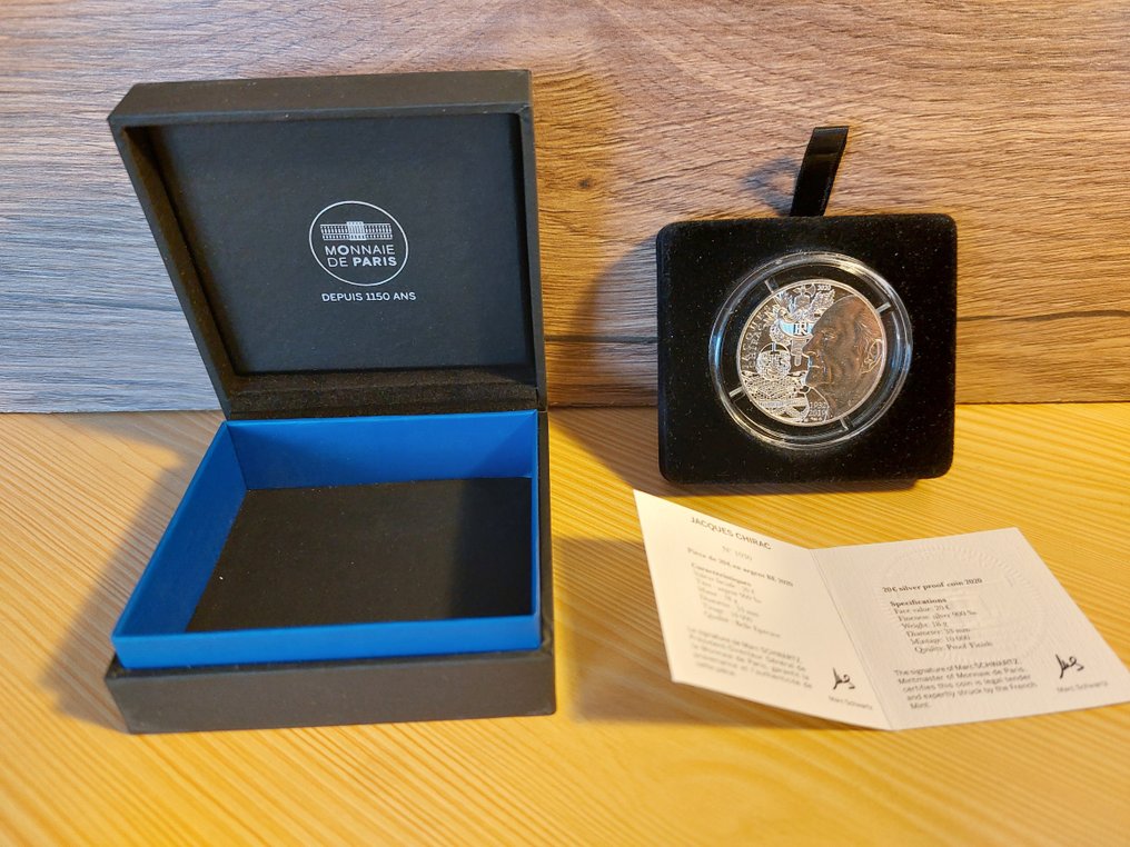 Frankrijk. 20 Euro 2020 "Jacques Chirac" Proof  (Zonder minimumprijs) #1.0
