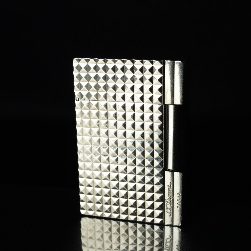 S.T. Dupont - Gatsby Rare Diamond Cut Model Vintage Gas Lighter - Lighter - Silver plated #1.0
