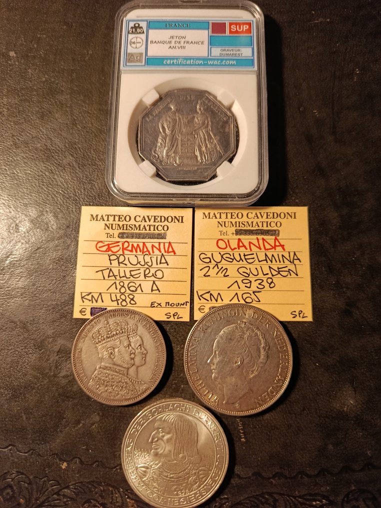 德国, 荷兰, 法国, 普鲁士. Tallero  (没有保留价) #1.0