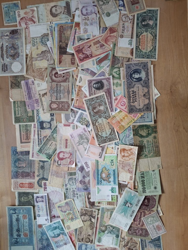 Maailma. - 200 banknotes / coupons / Hell banknotes - Various Dates (Ei pohjahintaa) #1.0