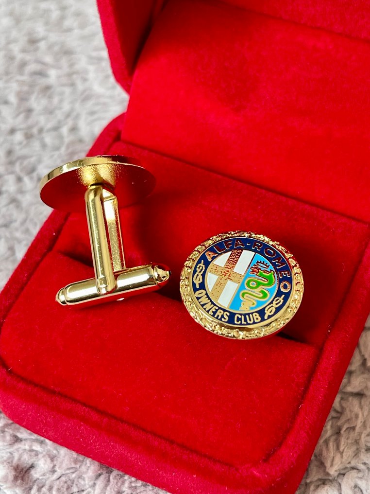 Oro Laminado (18k) - Manchetknapper - ALFA ROMEO Ejerklub #1.0