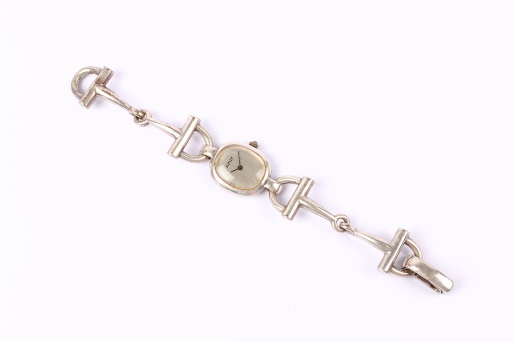 Fără preț de rezervă - Brățară Argint - Ceas cu design inspirat de bitul de cal #4.3