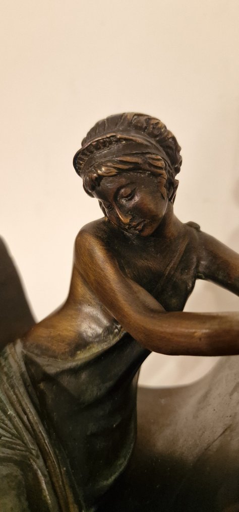 Joseph d'Asté après - Sculpture, Assise - 21 cm - Bronze, Marble #3.2