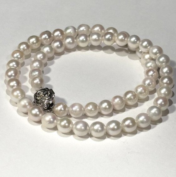 Ingen mindstepris - Halskæde Sølv Perle #1.0