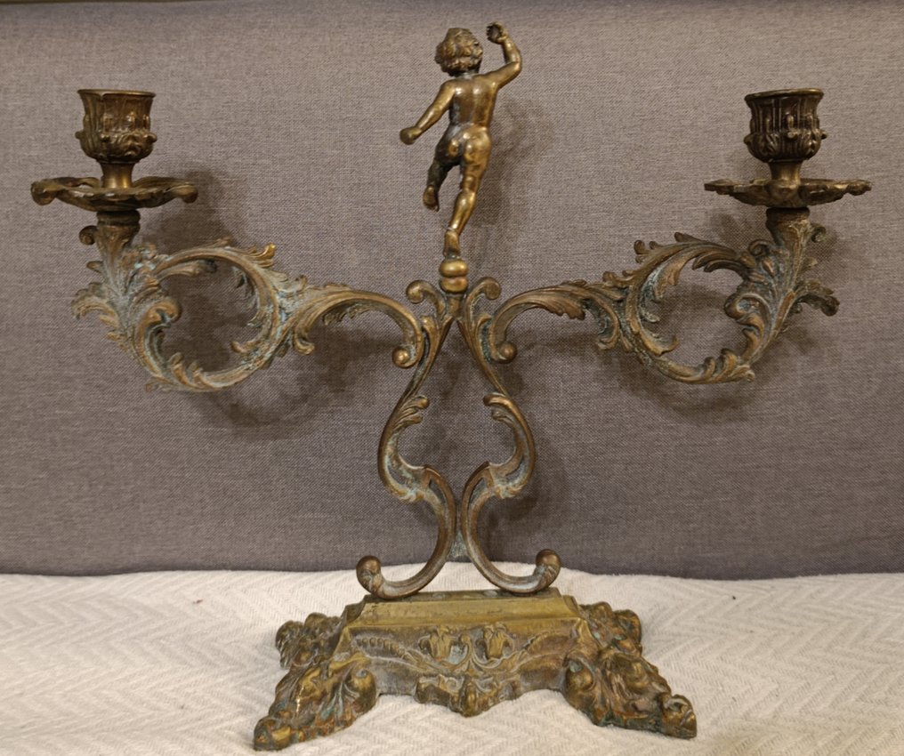 Candelabrum - Bronze, Alloy - Antique #2.1