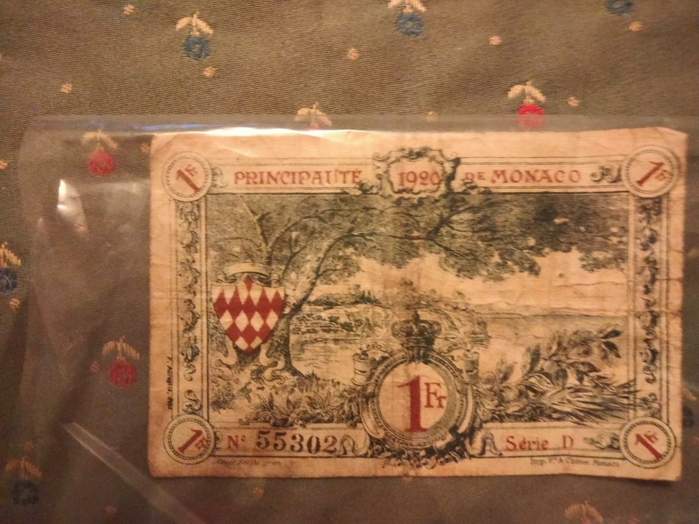 Monaco. - 1 Franc - 1920 - Pick 5  (No reserve price) #1.0