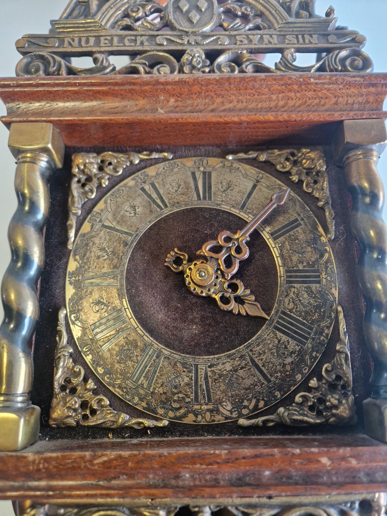 贊丹/贊瑟斯時鐘 -   青銅色, 黃銅, 木 - 1960-1970 #3.2