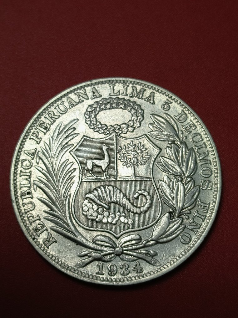 秘魯. 1 Sol 1934  (沒有保留價) #3.2
