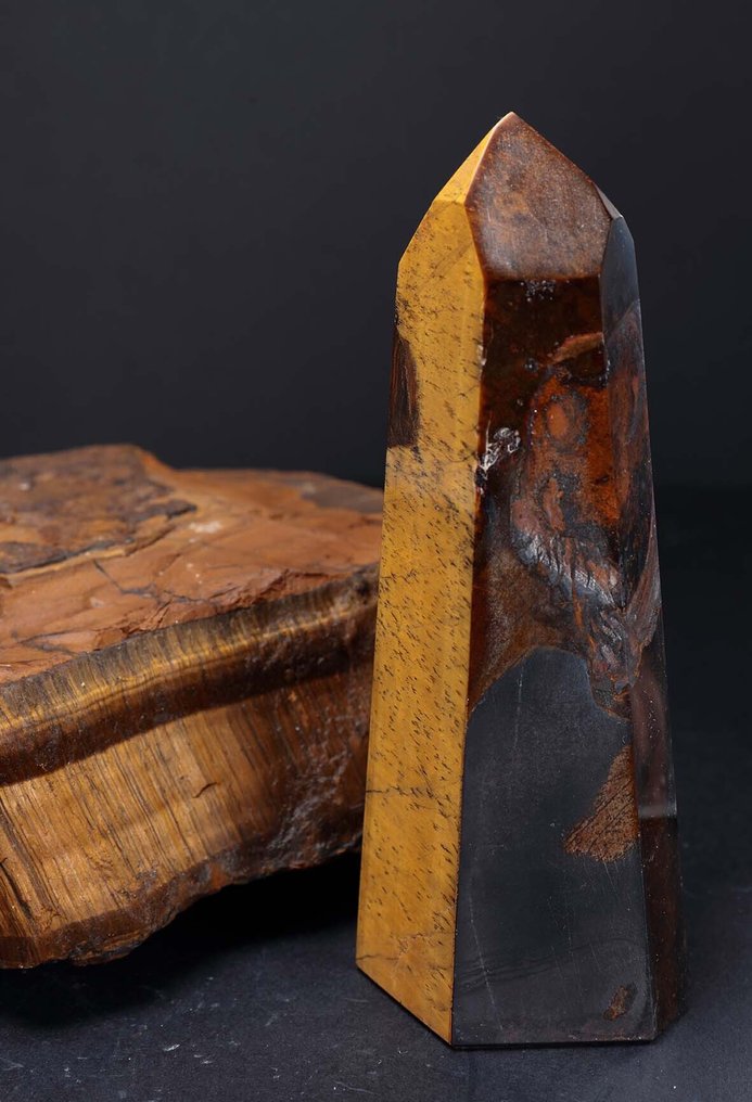 虎眼石 粗糙 - 高度: 15 cm - 闊度: 18 cm- 2.96 kg #4.3