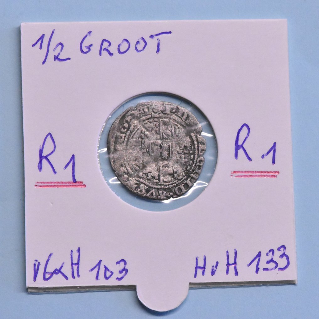 Hollannin Espanjan alueet. Philip the Fair. 1/2 Groot Brugge  (Ei pohjahintaa) #1.0