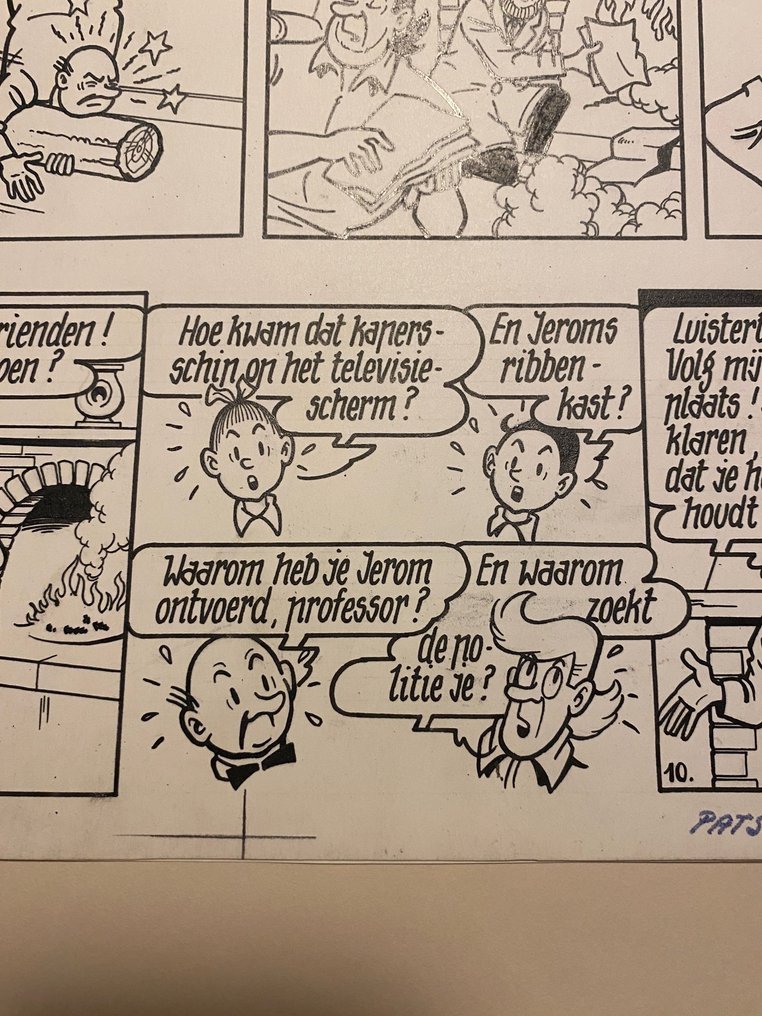 Willy Vandersteen - 1 Original page - Suske en Wiske - De Kleppende Klipper - 1969 #4.3