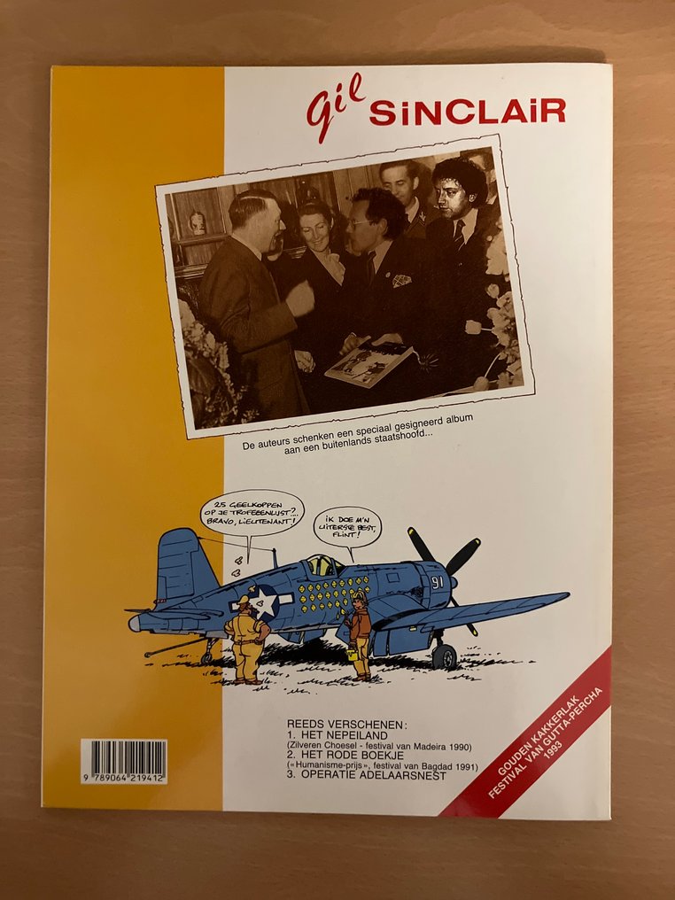 Gil Sinclair 3 & 4 - Operatie Adelaarsnest - opdrachtekening / Muurvast in Berlijn - 2 Album - First edition - 1993/1994 #2.1