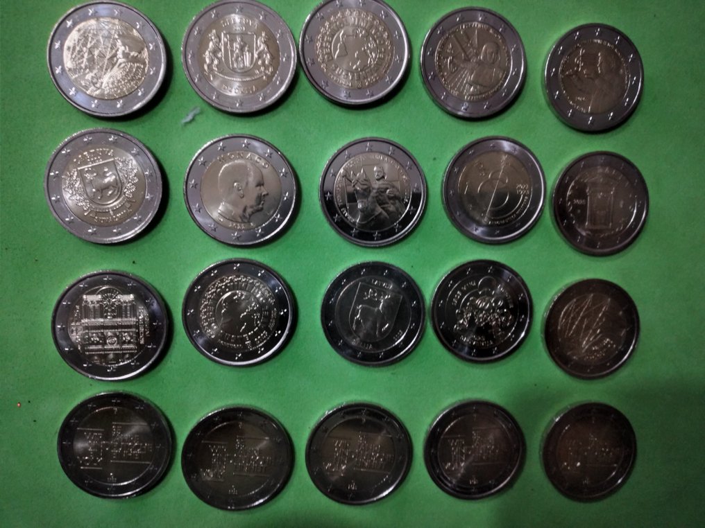 Europa. 2 Euro 2022/2025 (20 monete)  (Zonder minimumprijs) #1.0