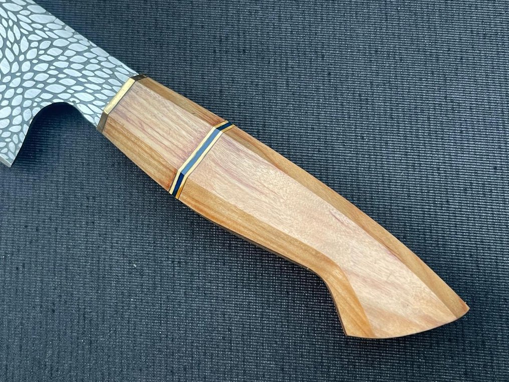 Custom Craft Knife - R540 - 餐刀 - 木, 钢 #1.0