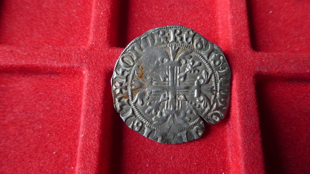 意大利， 那不勒斯王国 Roberto D'Angiò (1309-1343). Gigliato  (没有保留价) #1.0