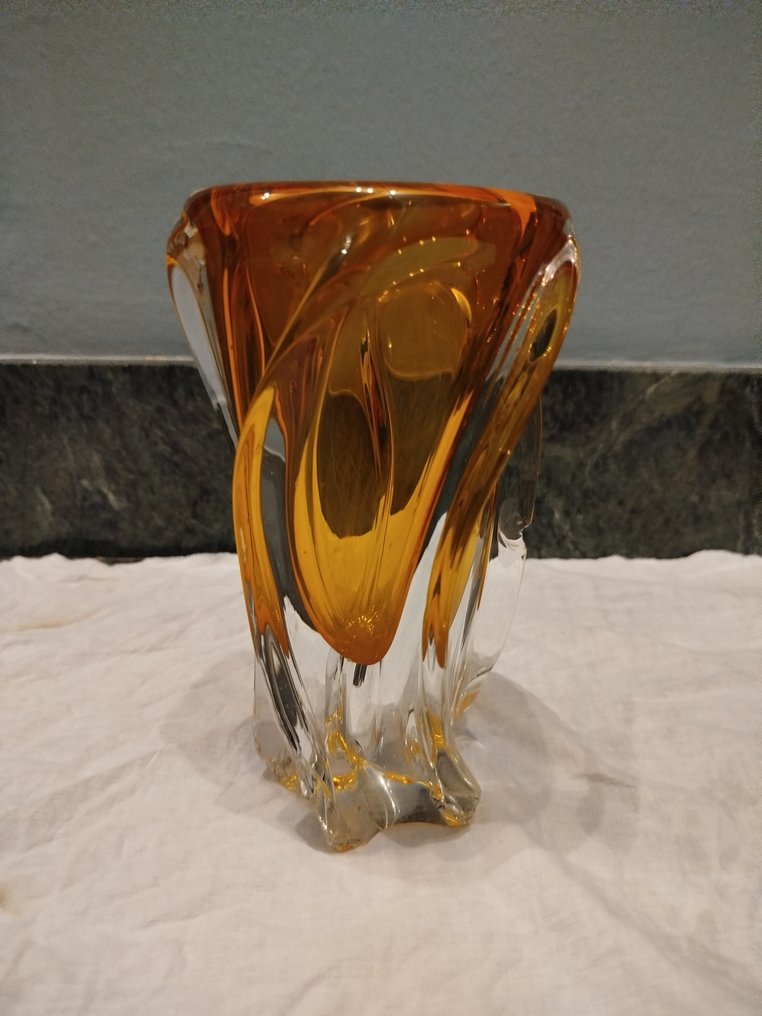 Chribska - Josef Hospodka - Βάζο  - Γυαλί - Βάζο γυαλιού δεκαετία του 70 #3.2