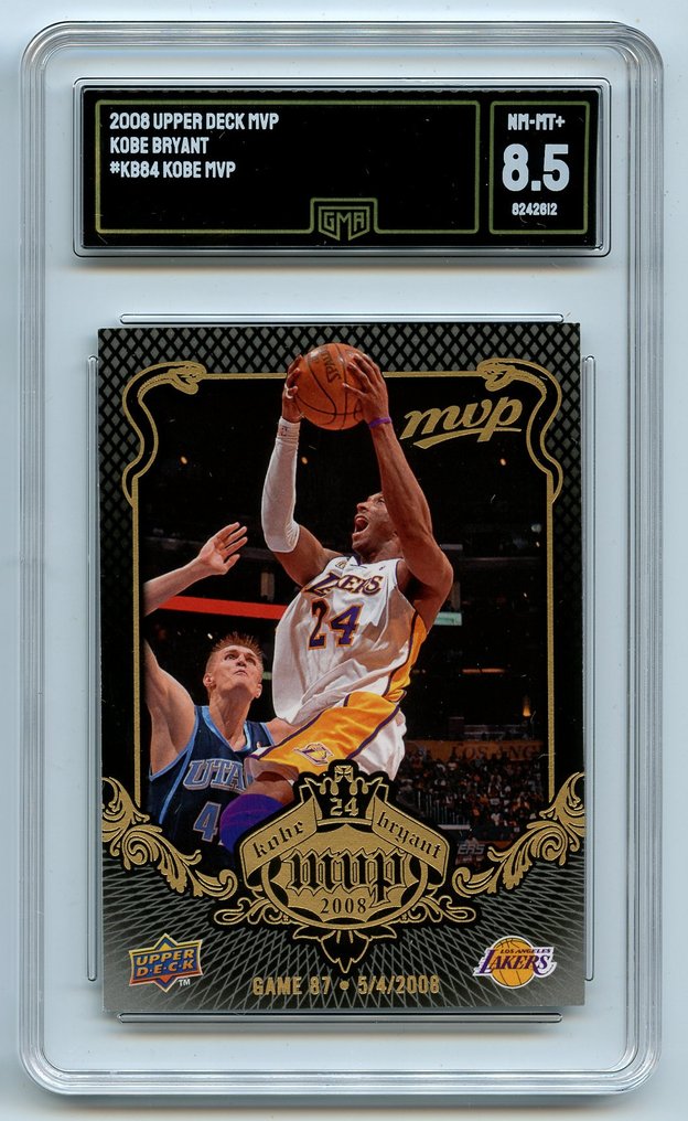 Upper Deck Lot - 2008 MVP GMA 8.5 & 1999 SP Authentic GMA 9 Kobe Bryant - 2 Card - Mint (M) #1.0