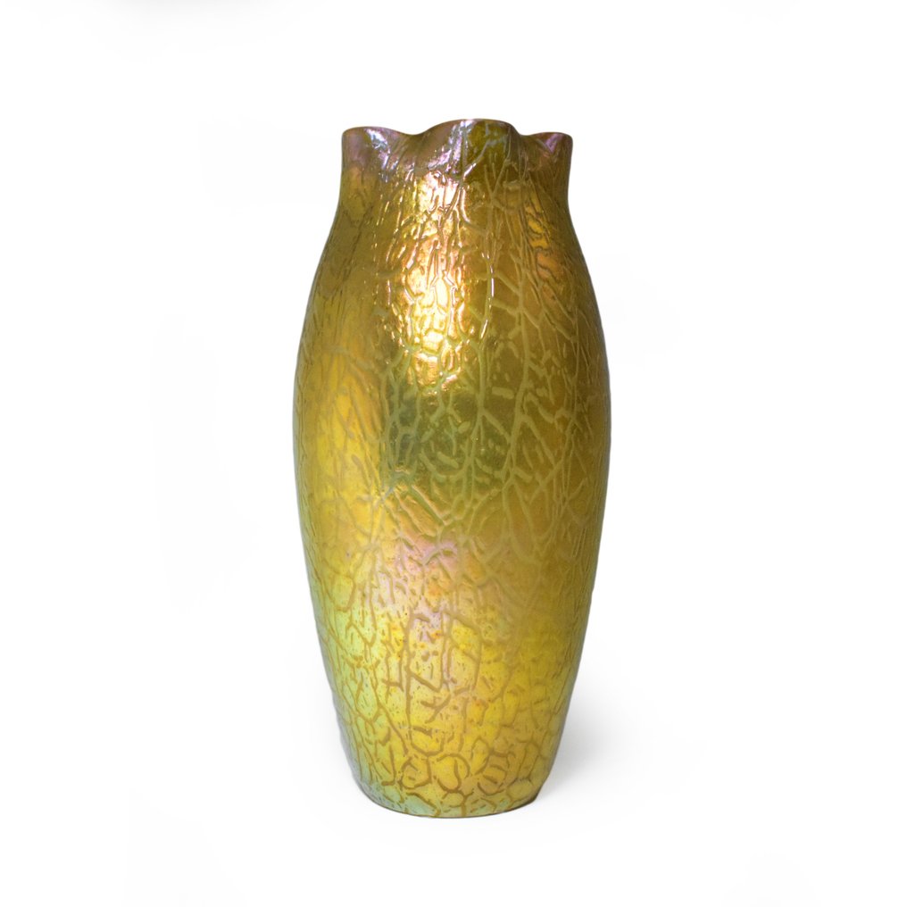 Lötz Witwe - 花瓶  - 玻璃 - 大号 Candia Mimosa 花瓶 #1.0