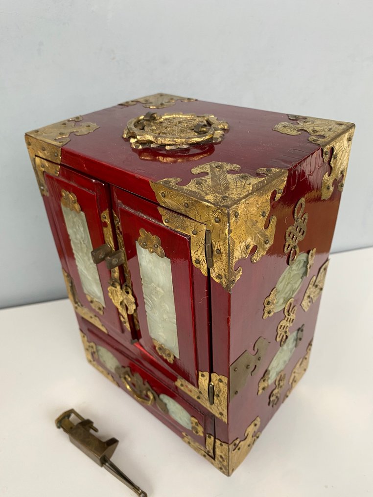 Κουτί κοσμημάτων - Ξύλο, πέτρα και οξέα με μουσική. - Ξύλο, Ορείχαλκος #2.1