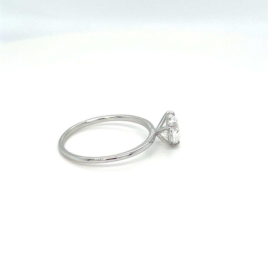 没有保留价 - 戒指 - 14K包金 白金 -  1.07ct. tw. 钻石 (实验室培育) #3.2