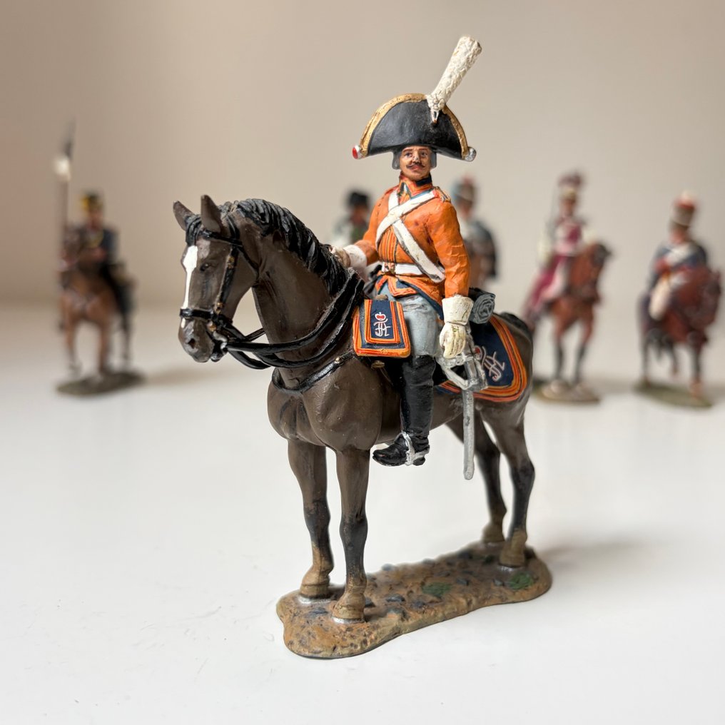 Del Prado collection - Figuur - Lot de 6 figurines militaires à cheval – Guerres napoléoniennes  (6) - Metaal #1.0