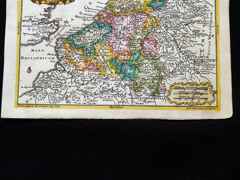 Europe - Holland / Belgium / Netherlands / Amsterdam; Tobias Conrad Lotter - Tabula Generalis Totius Belgii, quae Provinciae XVII - 1721-1750 #3.2