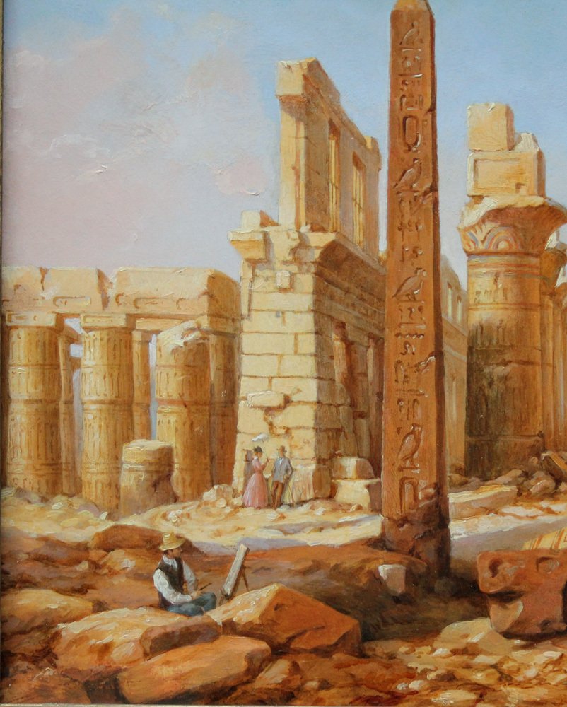 Ludwig Hans Fischer (1848-1915) - Temple of Karnak in Egypt #4.3