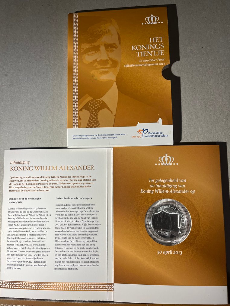 Nederland. 5 Euro / 10 Euro 2010/2013 (5 stuks) Proof  (Zonder minimumprijs) #1.0