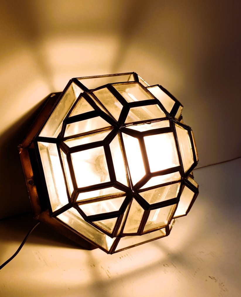 Kattovalaisin - Kristalli ja messinki - Granadino Ø27 cm. #1.0